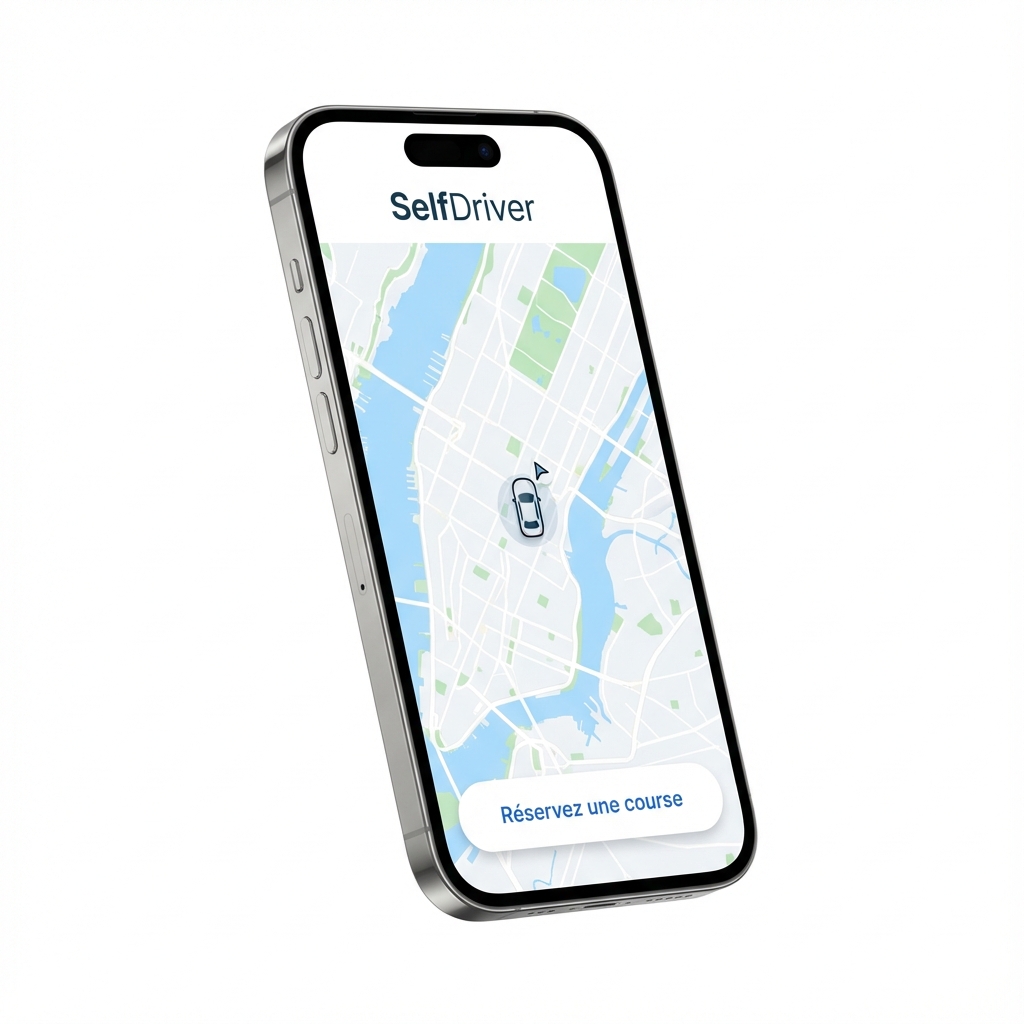 Application SelfDriver sur smartphone